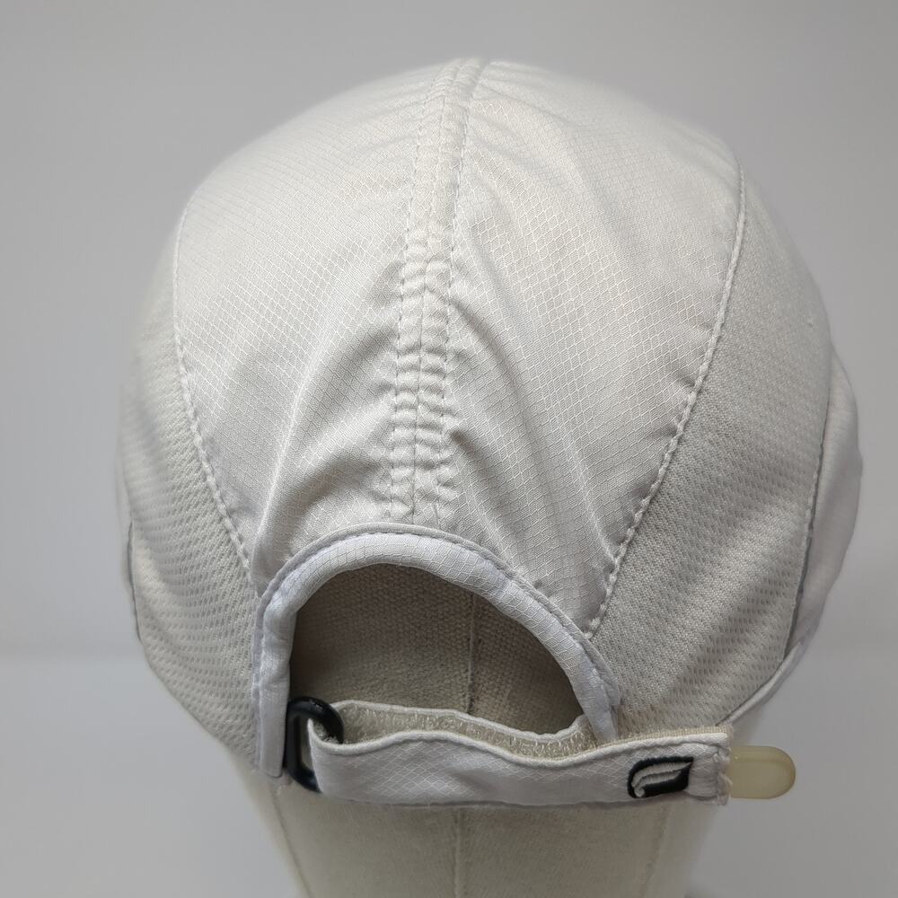 Unbranded Strapback 5 Panel Hat Solid White One S… - image 6